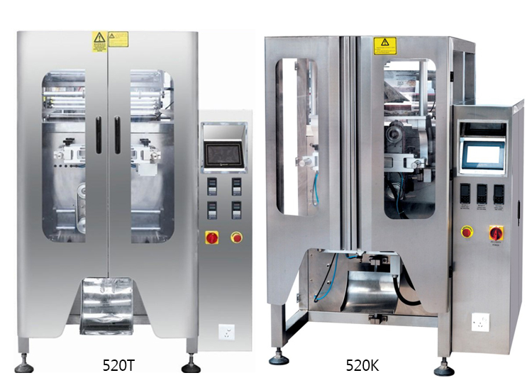 Automatic packaging machine industrial puffed food packaging machine 520K French fries snacks packing machine